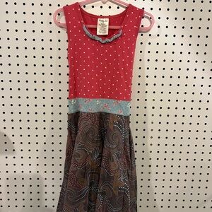 Matilda Jane Pink and Blue Sleeveless Dress